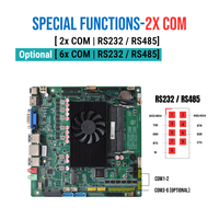 SH68U Thin Mini ITX dengan Prosesor SOC I5 6300U Terintegrasi 2X DDR4 COM RS232 RS485 M.2 SSD SATA3.0 Motherboard Industri