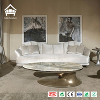 Ensemble de tables basses gigognes de luxe en marbre, plateau en pierre bordeaux, base dorée, mobilier sur mesure pour toute la maison, idéal pour villas et manoirs