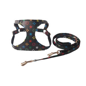 Ensemble de laisses et de harnais pour animaux de compagnie en polyester de luxe de haute qualité, réglable, vente en gros pour chiens de taille moyenne/grande avec MOQ faible - Product Image 2