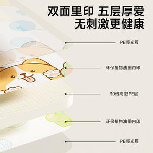 Tapis de jeu Super Kids 150x200cm en mousse épaisse anti-chute pour bébés et tout-petits, design jouet doux - Product Image 2