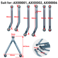 Kit de liens de châssis en aluminium CNC à haute dégaine, pièces de mise à niveau pour crawler RC 1/24