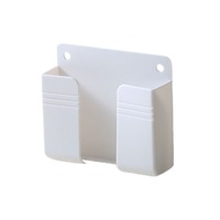 Support mural multifonctionnel en plastique ABS pour téléphones, télécommandes de télévision et de climatiseur, organisateur de bureau et de chevet pour salon