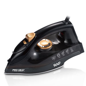 Fer à vapeur électrique RAF 1200W Semelle en céramique autonettoyante Température réglable pour un entretien efficace des vêtements à la maison - Product Image 2