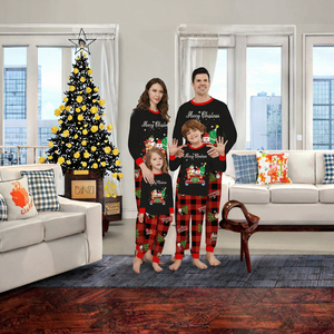 Ddp bán buôn thiết kế mới giáng sinh quần áo thiết lập mùa đông cha-con nhà quần áo Xmas phim hoạt hình gia đình phù hợp với giáng sinh đồ ngủ - Product Image 2