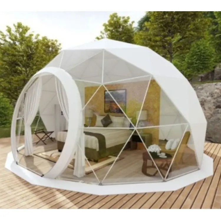 Tienda de campaña igloo geodésica para exteriores, tienda de campaña impermeable con estampado personalizado Pop-Up 3m, domo glamping, hotel, en EE. UU., 2022
