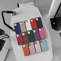 Coque de téléphone portable antichoc motif litchi couleur unie pour iPhone 17 Pro Max 16E 15 Plus 14 13 12 11 – Vente en gros