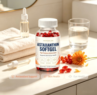 Astaxanthin Softgels Antioksidan Alami Tinggi, Suplemen Makanan Mendukung Kesehatan Kulit & Mata Sehari-hari 120 Kapsul OEM Label Pribadi