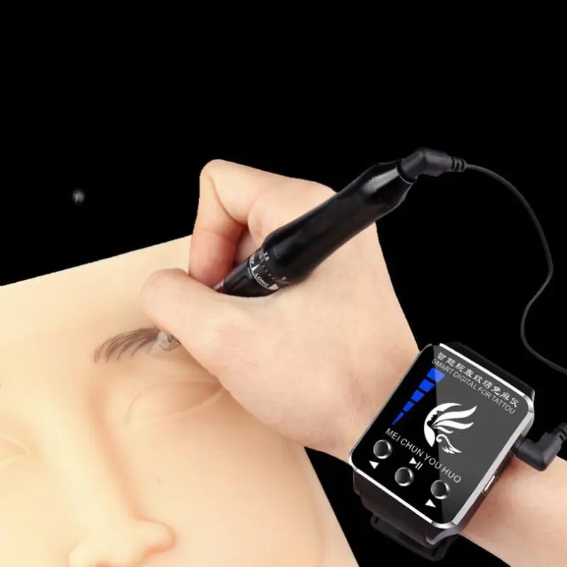 Частная торговая марка Беспроводная цифровая роторная машина для татуажа бровей и губ MTS с часами для перманентного макияжа Инструменты PMU