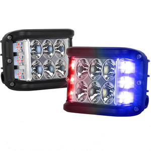 OVOVS 4X4 Offroad 12V Dual Side <span class=keywords><strong>Shooter</strong></span> Rojo y azul Cubo estroboscópico Led Light Pod para camiones Off Road Vehicle 4x4 - Product Image 1
