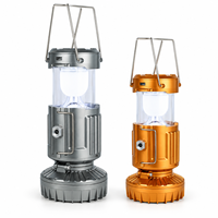 Lanterne solaire LED multifonctionnelle pour le camping, lampe d'urgence rechargeable portable pour les aventures en plein air