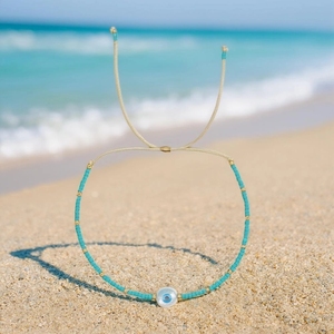 Miyuki Delica Bead Dainity, joyería hecha a mano para mujer, <span class=keywords><strong>pulseras</strong></span> de amistad <span class=keywords><strong>con</strong></span> ojos malvados, accesorios de concha para regalos - Product Image 3