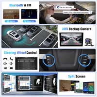 Autoradio avec écran tactile de 9 pouces, CarPlay et Android Auto, pour Ford F150, prend en charge le Bluetooth, le GPS, le Wi-Fi, la caméra de recul, le SWC