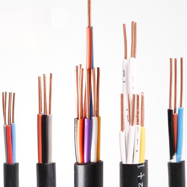 ZR-KVV Copper Flame Retardant PVC Insulated Multi-core Solid Conductor Control Cable 450/750V -25~70 Industrial Cable