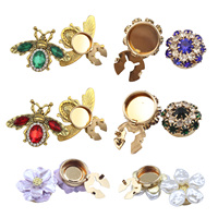 Boutons décoratifs personnalisés de haute qualité forme spéciale boutons de chemise boutons de manchette Clip sur bouton couvre pour les femmes
