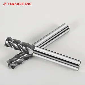 HANDERK Factory Supplier Hrc55/65/70 Corner Radius Milling Cutter 2/4 Flutes Solid Carbide End Mill Set for CNC Tool