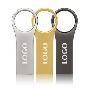 Metal Key Ring King U Disk Metal Waterproof High Speed USB Flash Drive/Pen Drive Factory Free Laser Engraving Logo