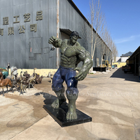 Estatua de Hulk de Marvel de Fibra de Vidrio de Alta Calidad, Tamaño Real, Marca Xintuo, Color Personalizable, Diseño Pintado Realista