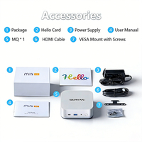 New Mini Pc Intel N100 Quad Core 12GB LPDDR5 128GB M.2 SATA SSD WIFI5 Type-C Low Power Office Work Computer Windows 11 Pro/Linux