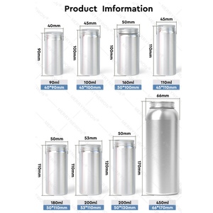 100ml 150ml 200ml Aluminum Packaging Round Cylinder <b>Container</b> for <b>Pills</b> Metal Bottles Supplement Capsule Jar <b>Pill</b> Jar - Product Image 3