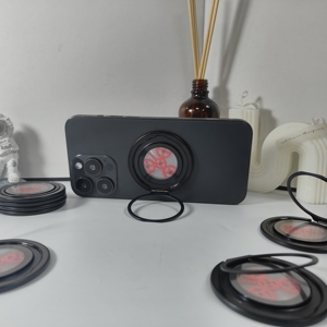 Soporte de Anillo para Teléfono con Rotación de 360 Grados, de Primera Calidad, Personalizable, de Aleación de Aluminio, Plegable, Adhesivo, para Sujetar con el Dedo - Product Image 3