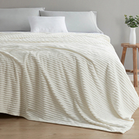 Plaid en polaire ultra doux et léger, couverture de lit luxueuse et moelleuse