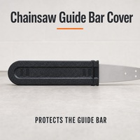 Housse de protection en mousse de nylon noir pour guide-chaîne de tronçonneuse, pour une manipulation sécurisée