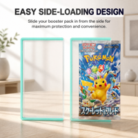 Boîte de rangement professionnelle pour paquets TCG japonais, avec entrée latérale, pour booster pack premium