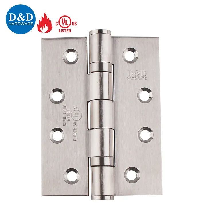 UL listed fire rated Stainless steel 2 ball bearing metal steel door full mortise hinge