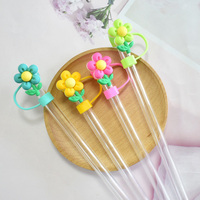 Capuchon de paille en plastique exquis et décoratif, en matériaux de qualité supérieure, pour accessoires de biberon, avec finition moulée par goutte à goutte et couleurs vives