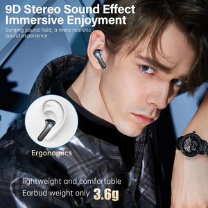 หูฟังไร้สายแบบใส่ในหู รุ่น V5.3 พร้อมหน้าจอดิจิตอล กันน้ำระดับ IPX-5 แบตเตอรี่ใช้งานได้ 3-5 ชั่วโมง เสียงคุณภาพสูง Hi-Fi ชาร์จผ่านพอร์ต Type-C - Product Image 4
