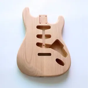 Corps de guitare Donlis Unfinished 2 pièces en bois d'aulne ST à l'état brut de la fabrication de pièces de guitare professionnelles en Chine