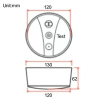 HONGMAO – plafonnier led avec batterie au Lithium, surface ufo d'urgence, 3w, 2023 minutes, pour la maison, nouveauté 180