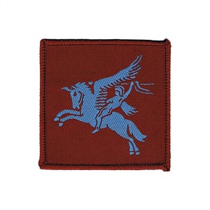 5 Patchs personnalisés en feutre non tissé 3D de luxe, motif parachute DZ Zone de chute, avec support auto-agrippant ou à coudre/à thermocoller, couleur personnalisée - Product Image 3