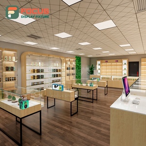 Vitrine de présentation pour tabac, en bois et verre, avec éclairage LED, pour magasin de tabac - Product Image 2