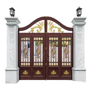 Automatic Security Swing Main Gate For Villas House Aluminum Entrance Design Gate