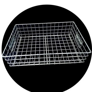 Panier de rangement de cuisine en acier inoxydable à mailles rectangulaires - Panier de désinfection moderne et écologique multi-usages - Product Image 1