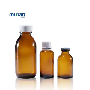 Usine chinoise directe clair 10ml 20ml 25ml 30ml bouteille ambre claire en verre borosilicaté pour la médecine