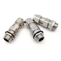 Presse-étoupe blindé à double compression métallique antidéflagrant Exd M16 M20 M25 M32 M40 M50