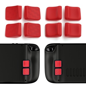 PlayVital Mix Version Passion Red Kit d'amélioration des boutons arrière, kit de protection des boutons pour améliorer la prise en main pour Steam Deck LCD/OLED - Product Image 1