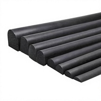 Bande d'étanchéité en mousse de caoutchouc EPDM autocollante en forme de D, semi-circulaire, noire, personnalisable, pour distribution électrique en Chine