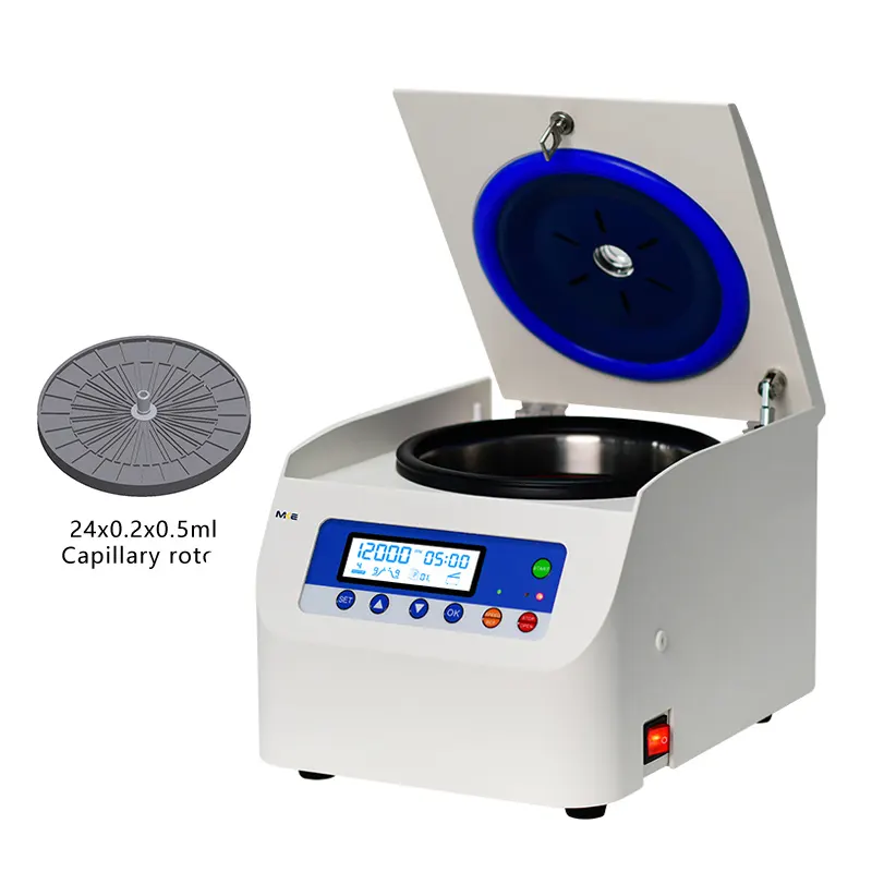 Banc de 0.5ml 1.5ml 2ml petit laboratoire haute vitesse capillaire vaisseau sang test Portable microhématocrite centrifugeuse Machine