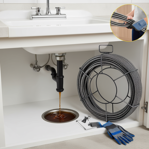 D0100HAMAUU Serpiente Desatascadora de Drenajes de 100 Pies y 3/8 Pulgadas con Revestimiento de Cobre para Limpieza de Tuberías y Eliminación de Obstrucciones - Product Image 2