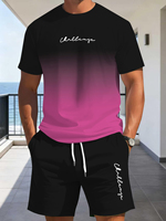 T-shirt décontracté pour homme à manches courtes, col rond, imprimé numérique 3D, coupe ample, en polyester
