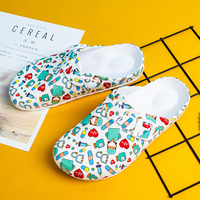 Chaussures Chirurgicales Femmes Médecins Sabots Légers en EVA Respirants à Enfiler Pantoufles Tenues d'Infirmières Soins de Santé