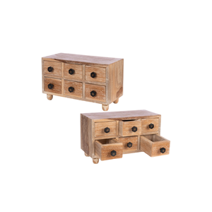 Best Seller Nono Elegant 6-Drawer Storage Solution <b>Square</b> Wood Material for Bedrooms Living Rooms Other Spaces Small Size - Product Image 5