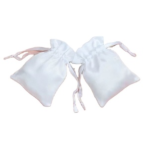 Luxury Colorful Satin Drawstring <b>Bag</b> Custom Logo Soft Leather Jewelry Pouch for Gift Jewelry Packaging - Product Image 1