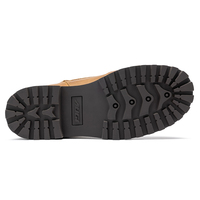 STOCK AU1-ST Chaussures de moto rétro urbaines en cuir pleine fleur style vintage d'été avec embout en acier et lacets antidérapants