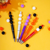 Vente en gros de nouvelles perles rondes souples sans BPA de 15 mm, perles en silicone de qualité alimentaire, perles opales pour la fabrication de stylos/bijoux