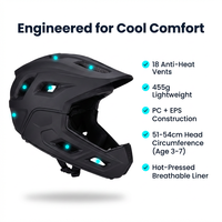 Casque VTT intégral pour enfants avec mentonnière amovible, certifié CPSC CE, casque de vélo de montagne pour jeunes, usine OEM ODM