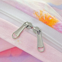 Parure de lit 100 % coton sergé 200 fils, imprimé floral frais, double face, housse de couette respirante et douce pour la peau, drap-housse, OEM